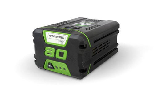 סוללת ליתיום GREENWORKS PRO 80V 4.0Ah דגם 99556 עם טכנולוגיית טעינה מהירה, מערכת ניהול חכמה וביצועים מקצועיים מושלמים