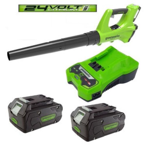 מסור גבהים נטען מקצועי + סוללה 2.0Ah ומטען - GREENWORKS 24V 99702-4