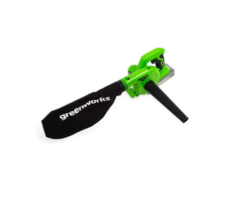 שואב/מפוח ברל'ה GREENWORKS 24V דגם 99506-7 במשקל נוצה לעבודות מקצועיות מדויקות