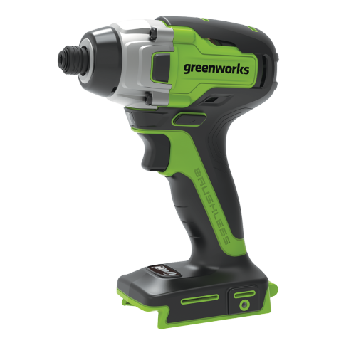 מברגת אימפקט GREENWORKS 24V Brushless דגם 99574.5 עם טכנולוגיה מתקדמת ומומנט 300Nm