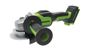 משחזת זווית נטענת 24V בראשלס "5 (גוף בלבד) GREENWORKS 99574/3.5