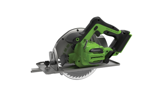 מסור עגול GREENWORKS 24V מקצועי משלב מנוע Brushless, להב 185 מ