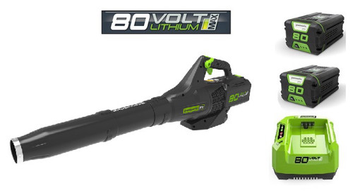 מפוח עלים 80V PRO (חדש) + 2 סוללות 2.0Ah + מטען מהיר