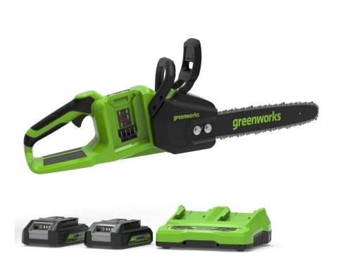 מסור שרשרת GREENWORKS 48V Brushless דגם 99721 מקצועי עם להב 