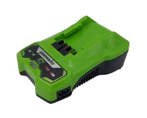 דיל קומבי GREENWORKS 24V דגם 99773-26 מקצועי הכולל מגזמת 2.2 מטר, מסור גובה 2.62 מטר, סוללה, מטען ומפוח במתנה