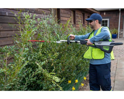 מגזמת גובה GREENWORKS PRO 80V מקצועית - דגם 99515 עם להבים כפולים 51 ס