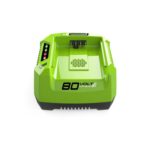 חרמש GREENWORKS PRO 80V מקצועי - דגם 99763 עם 2 סוללות, מטען מהיר וקסטה אוטומטית לביצועים מעולים