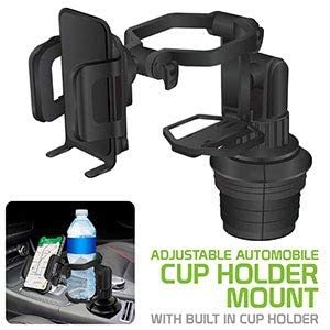 תושבת CELLET לטלפון למתקן כוסות ברכב עם מקום לכוס נוספת 