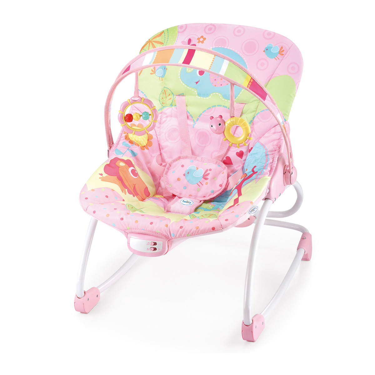טרמפולינה/נדנדה ליטל הופר עד 18 ק"ג - ™Little Hopper ורוד - Pink