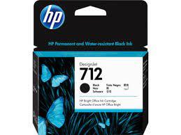 ראש דיו שחור מקורי 80 מ''ל HP 712 3ED71A