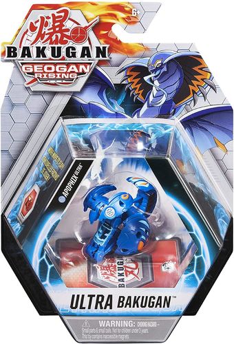 דמות פעולה משתנה ממתכת כוללת כרטיס מסחר, קלפי משחק ואספנות - הפופיקס באקוגן ULTRA כחול