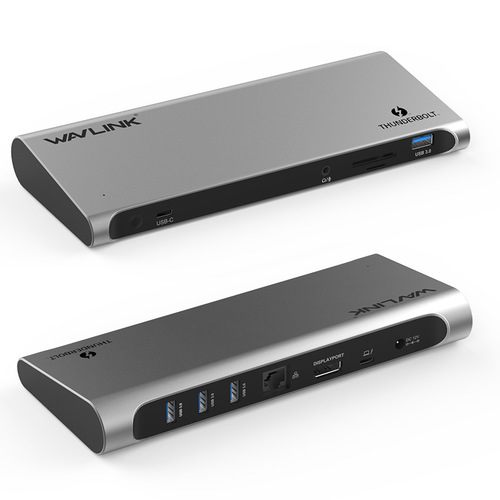 תחנת עגינה WAVLINK Thunderbolt 3 4K Display Docking Station WL-UTD03 עם טעינה עד 85W