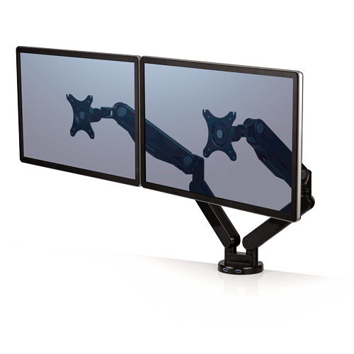 זרוע שולחנית לתליית 2 מסכים PLATINUM SERIES DUAL FELLOWES