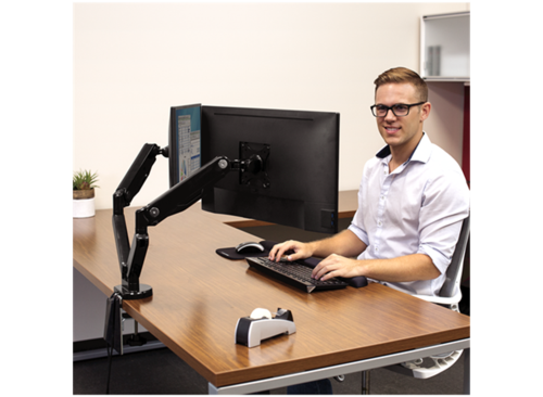 זרוע שולחנית לתליית 2 מסכים PLATINUM SERIES DUAL FELLOWES