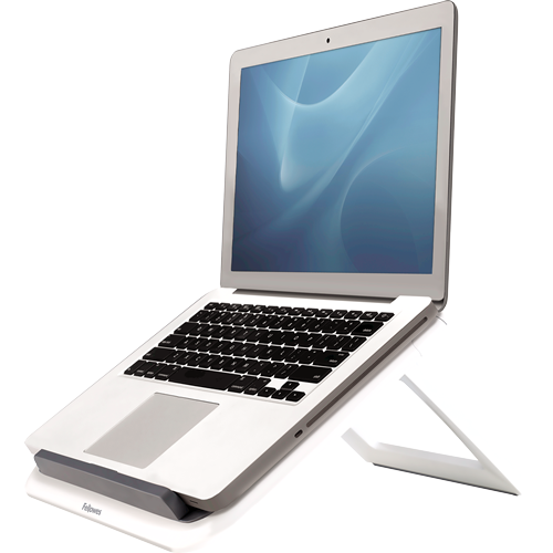 מעמד מתכוונן למחשב נייד Fellowes I-Spire בצבע לבן