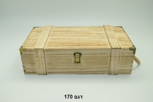 ארגז עץ לשני יינות 35X19.5+9.5