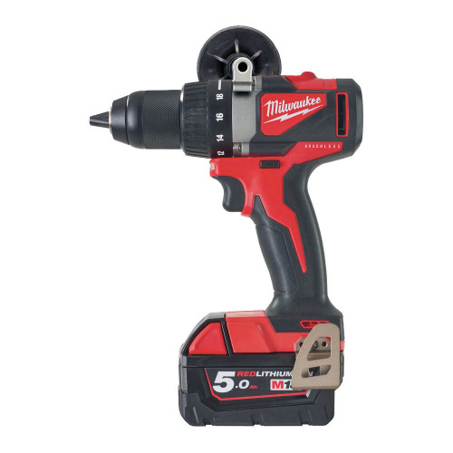 מברגה / מקדחה Brushless ערכה עם 2 סוללות 5 אמפר דגם M18 BLDD2