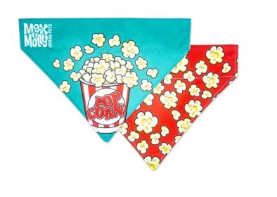  בנדה מקס ומולי בעיצוב פופקורן לכלב ולחתול BANDANA - POPCORN MAX & MOLLY