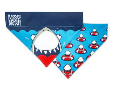  בנדה מקס ומולי בעיצוב כריש לכלב BANDANA - FRENZY THE SHARK MAX & MOLLY