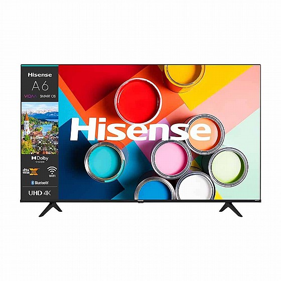 טלוויזיה 4K חכמה “43 Hisense הייסנס דגם 43A6GIL מערכת הפעלה Vidaa U5.0