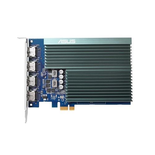 כרטיס מסך ASUS GeForce GT 730 4 X HDMI Ports 2G GDDR5 - כולל צלעות קירור ו- 4 יציאות מסך