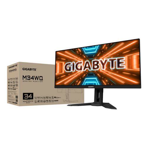 מסך גיימינג Gigabyte GAMING M34WQ LCD 34