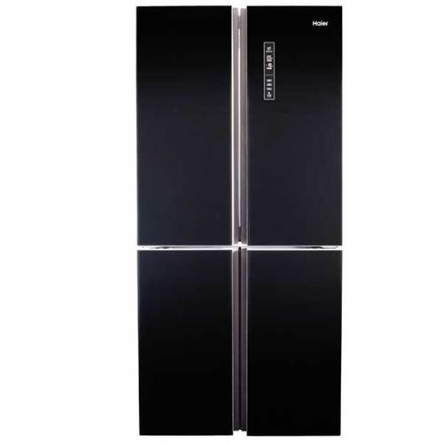 מקרר 4 דלתות 611 ליטר Haier האייר HRF4626FB זכוכית שחורה