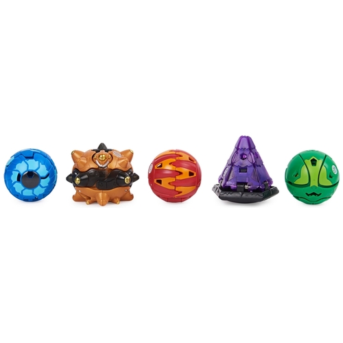 מארז 5 דמויות בקוגן גאוגן כולל קלפי דמויות, כוחות ושער - STARDOX, SPARTILLION, PINCITAUR, SLUGGLER, FERASCAL
