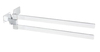 מתלה מגבות זוגי לבן 32ס"מ LAVI Towel Rack