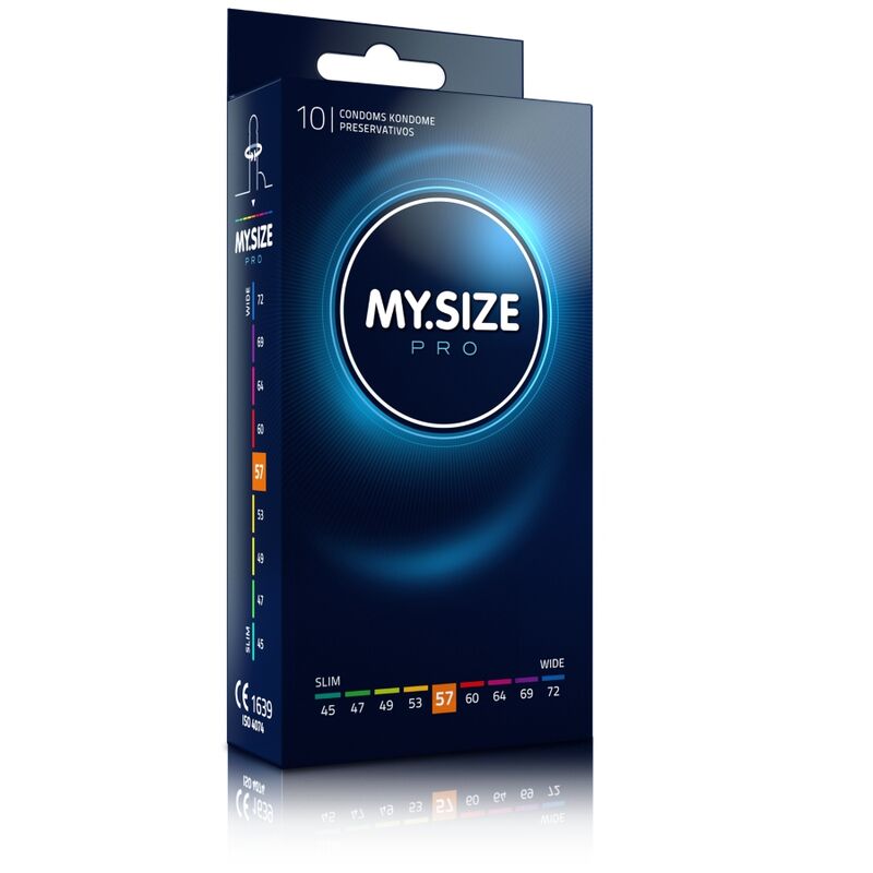 10 קונדומים MY.SIZE Pro רוחב 57 תוצרת גרמניה