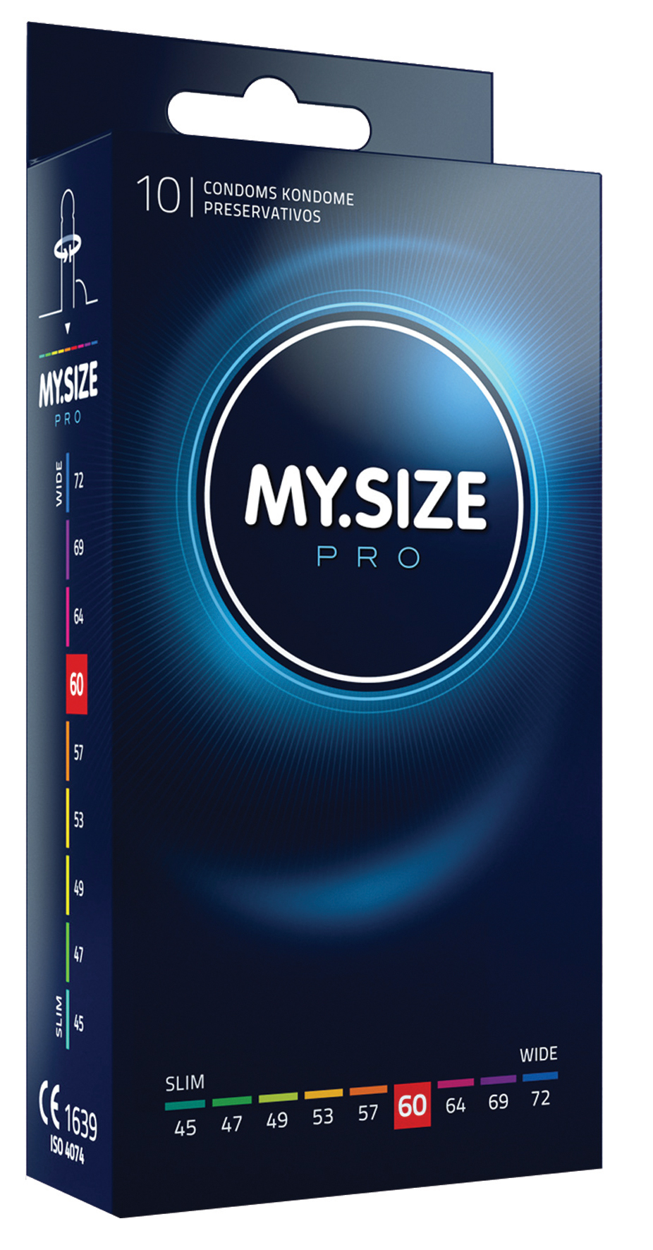 10 קונדומים MY.SIZE Pro רוחב 60 תוצרת גרמניה