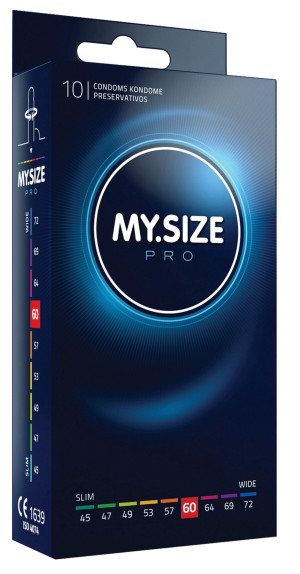 10 קונדומים MY.SIZE Pro רוחב 60 תוצרת גרמניה