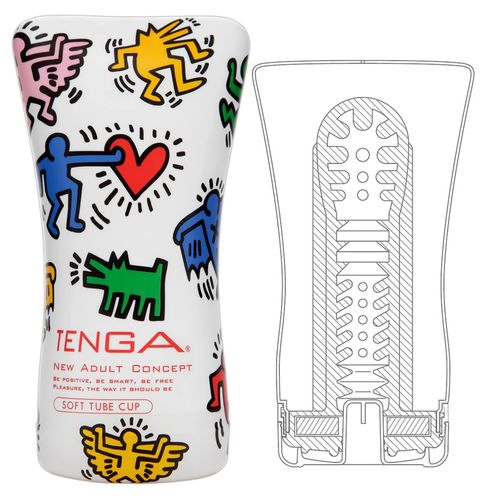 מיני פלשלייט Tenga - Squeeze Tube Cup Keith Haring