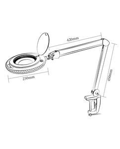 מנורת שולחן זכוכית מגדלת , תוצרת OMEGA הספק 8W 5D