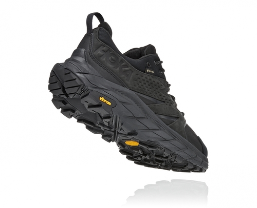 נעלי טיולים לגברים Hoka Anacapa Low GTX נמוכות בצבע שחור