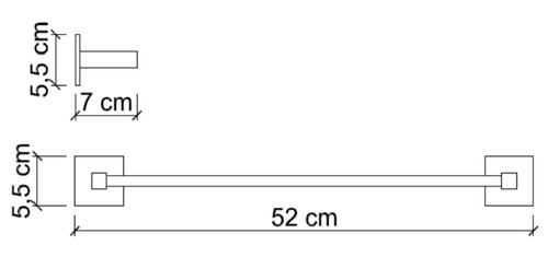 מתלה מגבת זהב 52ס