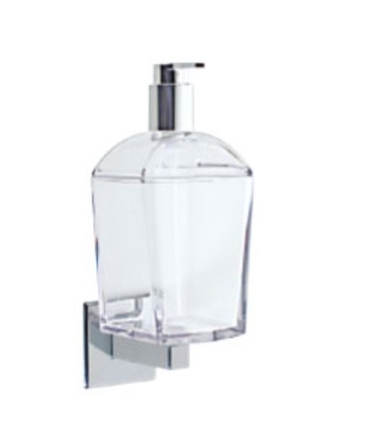 דיספנסר שקוף +וו כסוף TILDA Soap dispenser 