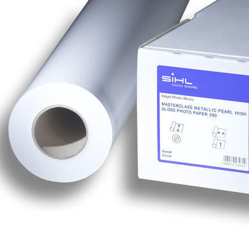 גליל נייר הדפסה Sihl Metallic Pearl High Gloss 290g 24