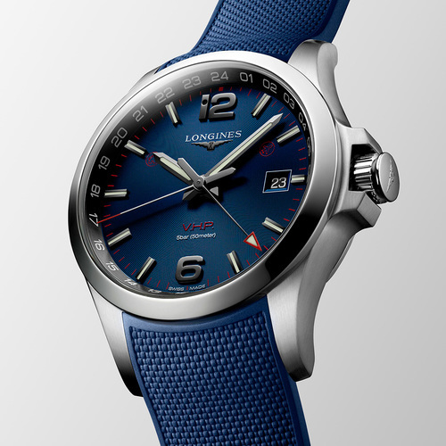 שעון LONGINES קוורץ VHP GMT יוקרתי לגבר (43 ממ)