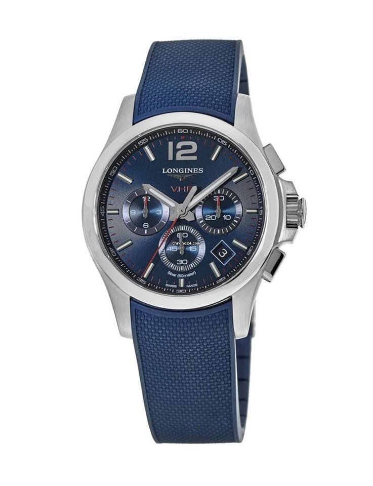 שעון LONGINES קוורץ כרונו VHP יוקרתי לגבר (44 ממ)