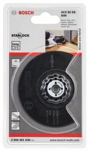 להב עגולה לחיתוך עץ ומתכת BOSCH ACZ 85 EB BIM 