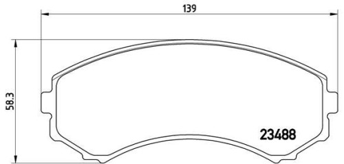 ‏רפידות בלם קדמיות Brembo | ‏מיצובישי פג'רו קינג, גרנדיס, איסוזו רודאו | ‏P54029