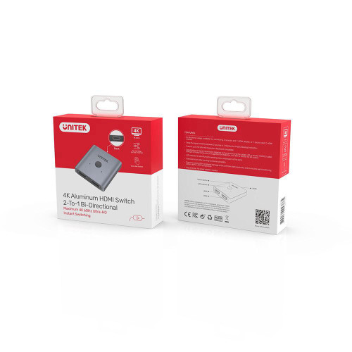 בורר ומפצל Unitek V1127A HDMI Switch  ,HDMI 