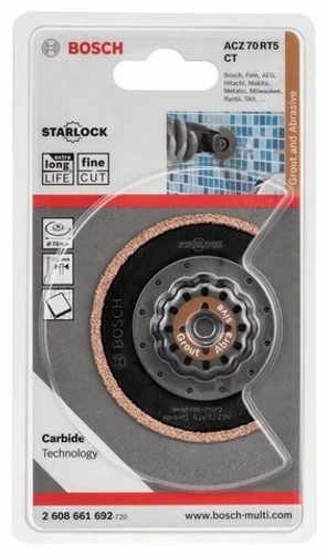 להב מסור חצי עגול לחתכים צרים BOSCH ACZ 70 RT5 Carbide-RIFF