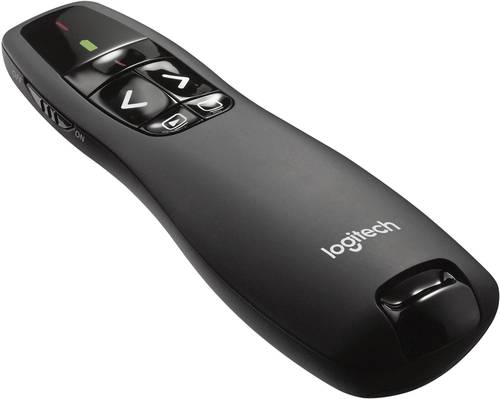 שלט מצגת אלחוטי R400  של Logitech בצבע שחור