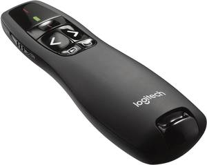 שלט מצגת אלחוטי R400  של Logitech בצבע שחור