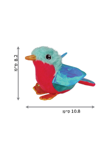 צעצוע לחתול קונג ציפור סירקלס מרשרשת