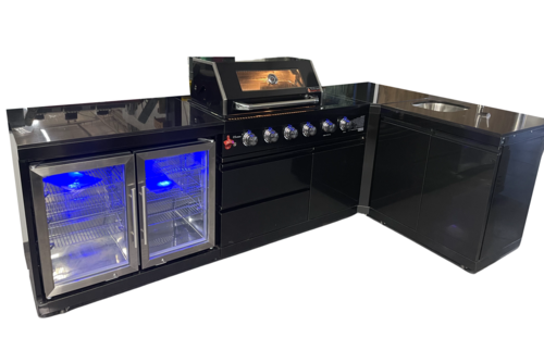מטבח חוץ וולקן 5 מבערים פרימיום – Volcan 5 Premium Black
