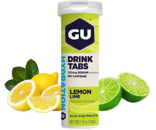 GU HYDRATION DRINK TABS LEMON LIME