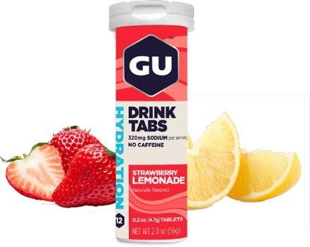   GU HYDRATION DRINK TABS STRAWBERRY LEMONADE